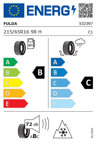 Duster II 7711003487 Reifenlabel
