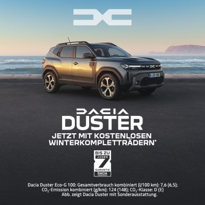 Dacia Duster kostenlose Winterräder